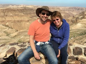 Kay Wilson and Brian of London in the Judean Desert